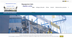 Desktop Screenshot of maquigescadiz.com