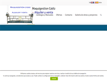 Tablet Screenshot of maquigescadiz.com